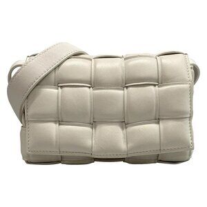 BOTTEGA VENETA Padded Cassette - White Leather B********* Shoulder Bag